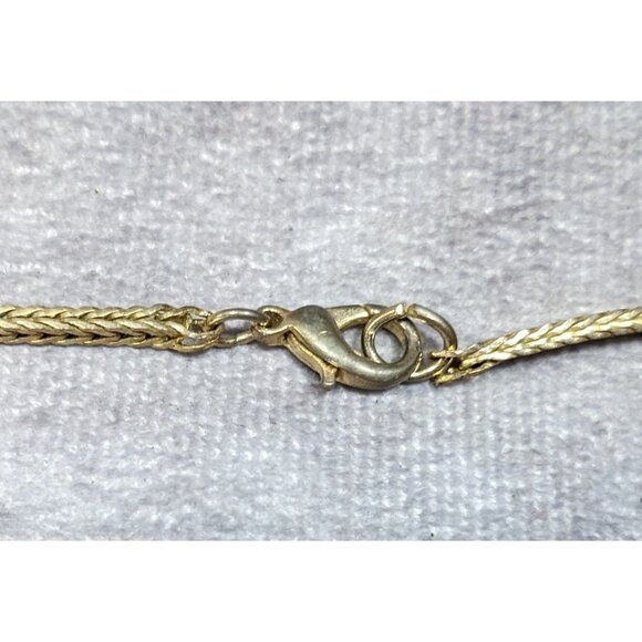 Vintage Hollow Wheat Chain Gold Tone With Lobster Clasp - Picture 8 of 8
